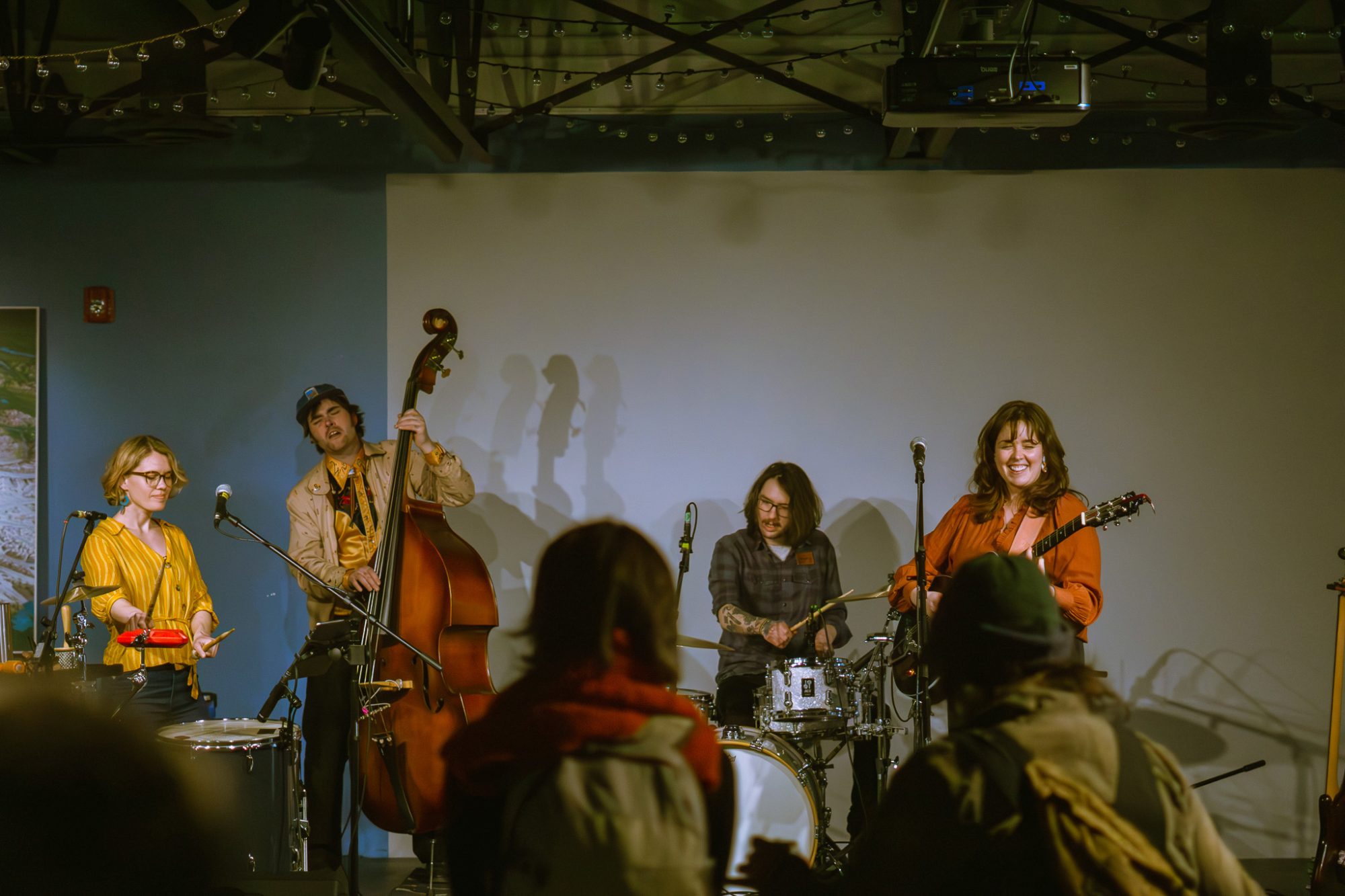 Live band performing on stage